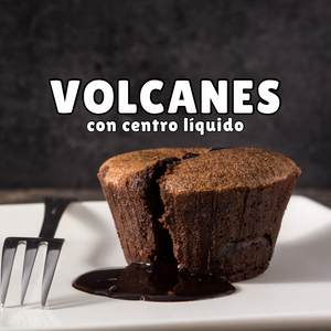Volcanes (mini pastelitos con centro líquido): curso ONLINE